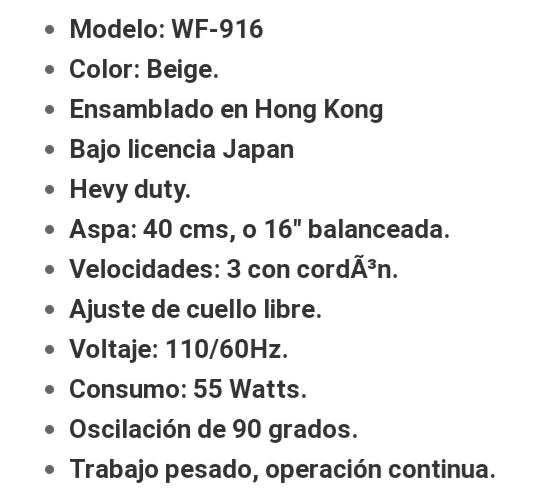 Abanico Pared 16 - imagen 2